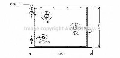 AVA QUALITY COOLING bwa2285 -  Радиатор, охлаждение двигателя